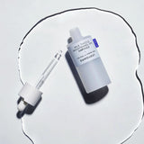ProtoClinical k-beauty pale blue beauty detail with a muted olive vertical center on a light background.