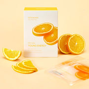 ProtoClinical k-beauty mixsoon Daily Mask Pack Monday 20ml X 10ea sheet mask pouch resting on a round glass plate with clear dishware on a bright white surface