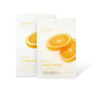 ProtoClinical k-beauty mixsoon Daily Mask Pack Monday 20ml X 10ea standing sheet mask pouch layered in front of its box packaging on a clean white background