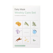 ProtoClinical k-beauty mixsoon Daily Mask Weekly Care Set (20ml X 7ea) showing three light-toned product bottles on a clean white background