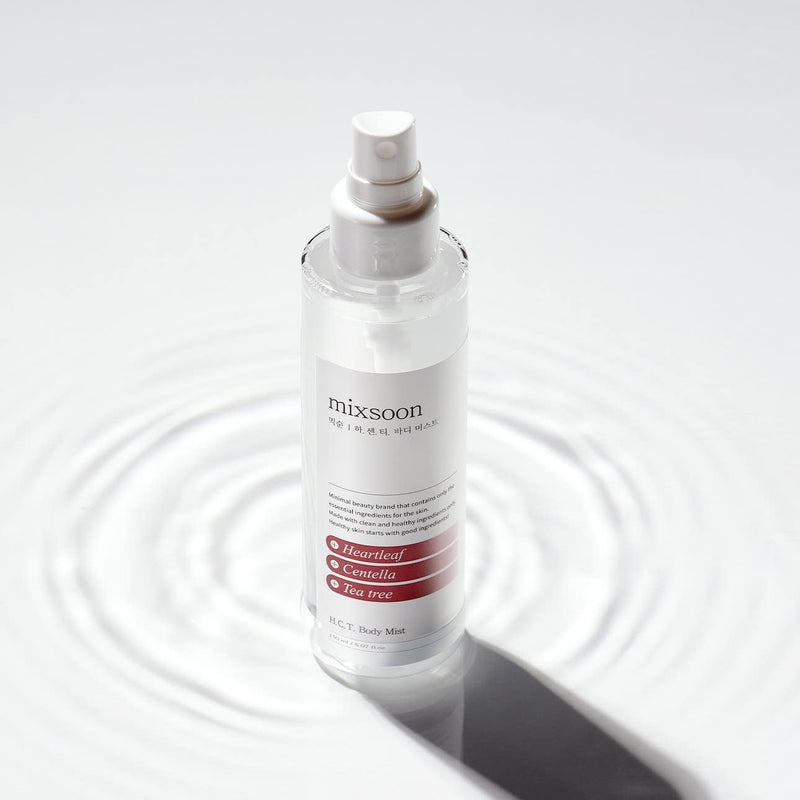 ProtoClinical k-beauty pale blue and gray beauty graphic with a dark lower-right shadow on a light background.