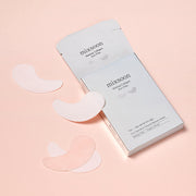 ProtoClinical k-beauty mixsoon Melting Collagen Eye Film 10ea/5pairs single pale blue eye film package standing upright on a clean white background