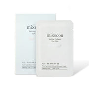 ProtoClinical k-beauty mixsoon Melting Collagen Eye Film 10ea/5pairs single pale blue eye film package standing upright on a clean white background