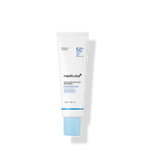 ProtoClinical k-beauty MEDICUBE: Zero Pore Moisture Sun Serum (50ml), single upright pale blue sun serum tube on a white background.