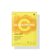 ProtoClinical k-beauty MEDICUBE: Deep Vita C Glutathione Brightening Mask (27 x 5Units) single mask packet shown upright on a light background