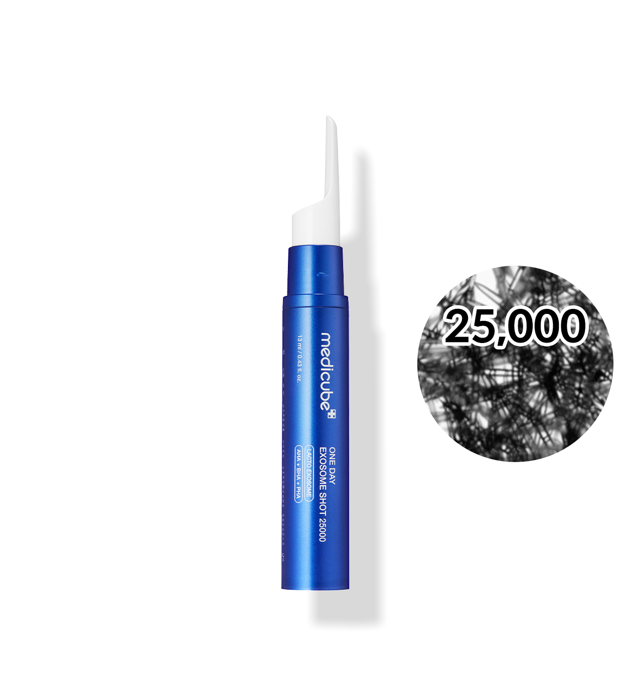 ProtoClinical k-beauty cool blue and gray beauty graphic on a light background.