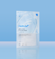 ProtoClinical k-beauty MEDICUBE: Zero Pore Cooling Mask Ea (27g x 5) single mask packet shown upright on a light background
