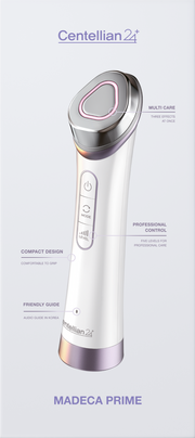 ProtoClinical k-beauty CENTELLIAN24 Madeca Prime (*It can only be shipped via express service.) single handheld beauty device in pale blue and gray tones on a light background in a tall vertical layout