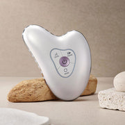 ProtoClinical k-beauty soft beige beauty product packaging on a warm neutral background.