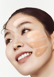 ProtoClinical k-beauty angled beige beauty bottle with a dark cap on a light background.