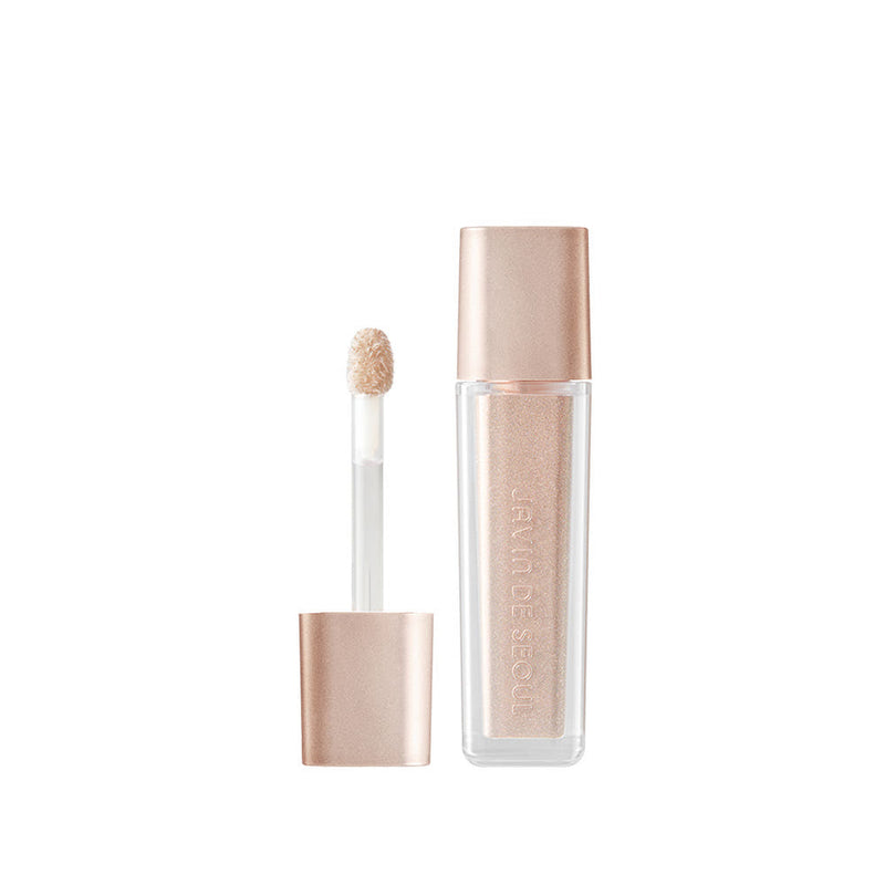 ProtoClinical k-beauty [JAVIN DE SEOUL] Wink Eye Shimmer Light 6g as a single upright rose-beige shimmer package centered on a white background with soft pink side shading
