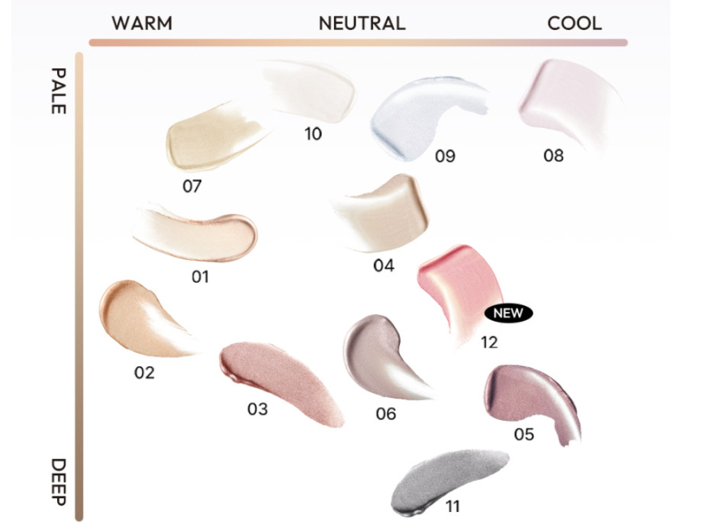 ProtoClinical k-beauty [JAVIN DE SEOUL] Wink Eye Shimmer Light 6g as a single upright rose-beige shimmer package centered on a white background with soft pink side shading