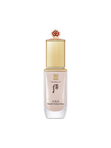 ProtoClinical k-beauty [THE WHOO] Cheongidan Double Radiant Base 40ml shown in a tall beige makeup base bottle on a white background.