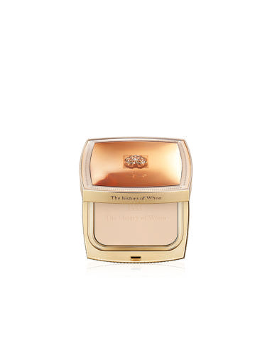 ProtoClinical k-beauty [THE WHOO] Cheongidan Radiant Powder Pact SPF30 PA++ 12g #no.21 deep mauve powder pact compact silhouette with pale blue side accents on a light background
