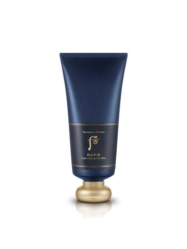 ProtoClinical k-beauty [THE WHOO] Gongjinhyang Kun Jayoung Foam Cleanser 180ml single upright cleanser container on a white background.