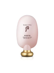 ProtoClinical k-beauty tall beige beauty product silhouette centered on a pale aqua and white background.