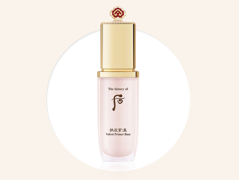 ProtoClinical k-beauty skincare graphic with vertical beige and gray panels on a light background.