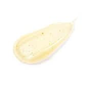 ProtoClinical k-beauty [THE WHOO] Royal Essential Golden Lipcerin 15ml glossy pale gold balm swatch with visible gold flecks spread on a clean white background