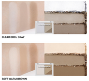 ProtoClinical k-beauty cosmetic banner graphic in pink, cream, and taupe tones on a light background.