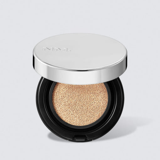ProtoClinical k-beauty two taupe beauty product silhouettes with a pale center on a light background.