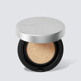 ProtoClinical k-beauty tall warm beige beauty product silhouette with pale blue side accents on a light background.