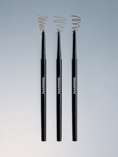 ProtoClinical k-beauty NAMING Rootlit Eyebrow Pencil 0.06g (3colors) single slim gray eyebrow pencil standing upright on a pale gray background