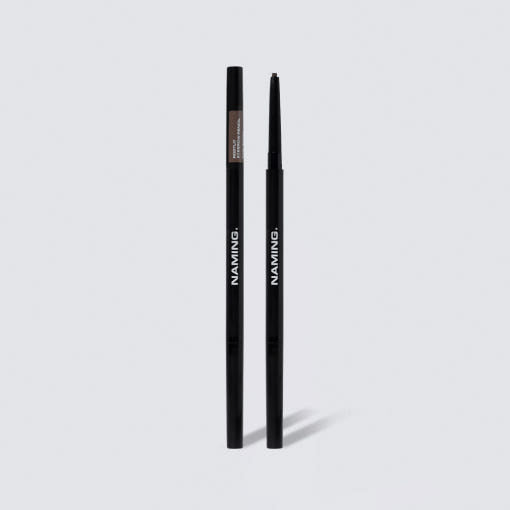ProtoClinical k-beauty NAMING Rootlit Eyebrow Pencil 0.06g (3colors) single slim gray eyebrow pencil standing upright on a pale gray background