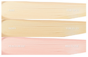 ProtoClinical k-beauty soft yellow beauty banner with peach tones on a light background.