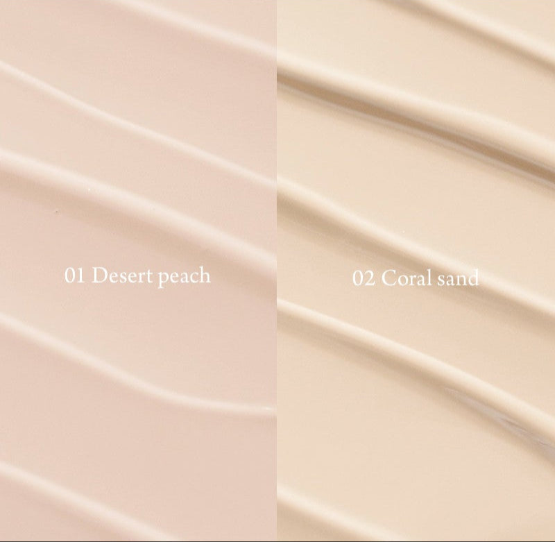 ProtoClinical k-beauty beige cushion packaging graphic on a light background.