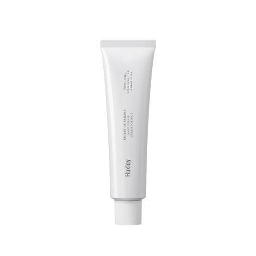 ProtoClinical k-beauty Huxley Hand Cream 75ml #Berber Portrait in a warm taupe upright silhouette centered on a light background