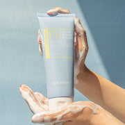ProtoClinical k-beauty NEOGEN Azulene Soothing PH Cleanser 150ml pale blue cleanser tube standing upright on a light background with a warm beige cap