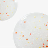 ProtoClinical k-beauty NEOGEN Dermalogy Double Vita Capsule Cleansing Foam 160g shown as translucent gel bubbles with yellow and orange capsule beads on a white background