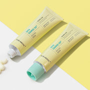 ProtoClinical k-beauty NEOGEN Surmedic Super Ceramide 100TM Renewal Cream 50ml golden yellow beauty graphic with a pale blue lower edge on a light background.