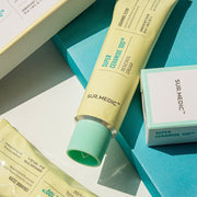 ProtoClinical k-beauty NEOGEN Surmedic Super Ceramide 100TM Renewal Cream 50ml abstract beauty graphic with moss green, cream, and aqua tones on a light background.