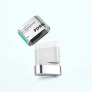 ProtoClinical k-beauty blue beauty product silhouette with pale aqua horizontal bands on a light background.
