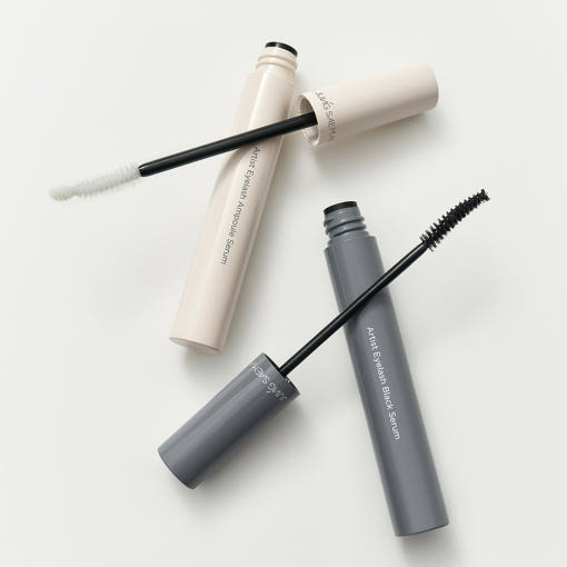 ProtoClinical k-beauty JUNGSAEMMOOL Artist Eyelash Serum 10g (2type) warm brown beauty silhouette with soft cream side shading on a light background.