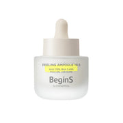 ProtoClinical k-beauty JUNGSAEMMOOL Peeling Ampoule 19.5 30ml as a single upright olive-green ampoule bottle centered on a white background with pale pink side accents