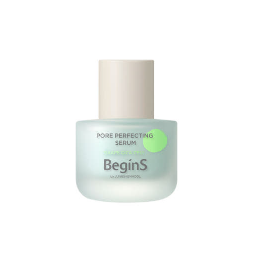 ProtoClinical k-beauty JUNGSAEMMOOL Pore Perfecting Serum 30ml as a single upright gray serum bottle centered on a white background with pale green side accents