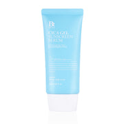 Benton Cica Gel Sunscreen Serum 50ml by ProtoClinical shown in a front-facing sunscreen serum package on a white background, highlighting the label and slim packaging for a k-beauty sun care routine.