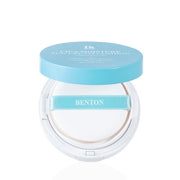 BENTON Cica Moisture Sun Cream Cushion 15g by ProtoClinical shown in a compact cushion packshot on a white background, highlighting the branded case for a k-beauty sun care routine.