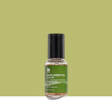 ProtoClinical k-beauty Benton Deep Green Tea Serum 35ml single upright dark green serum bottle centered on a yellow-green background with a white base fade