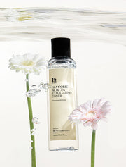 ProtoClinical k-beauty BENTON: Glycolic Acid 7% Exfoliating Toner (150ml) single upright toner bottle centered on a light background.