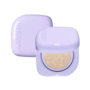 ProtoClinical k-beauty MISSHA Layering Fit Cushion Semi Glow SPA50+ PA++++ 15g (3color) single cushion compact centered on a light background.
