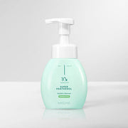 ProtoClinical k-beauty MISSHA Super Panthenol Bubble Cleanser (Sensitive) 200ml pale blue pump cleanser bottle standing upright on a light background