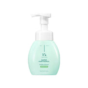 ProtoClinical k-beauty MISSHA Super Panthenol Bubble Cleanser (Sensitive) 200ml pale blue pump cleanser bottle standing upright on a light background