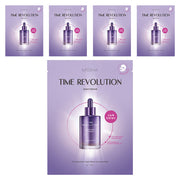 ProtoClinical k-beauty MISSHA Time Revolution Night Repair Ampoule Mask 30ml X 5ea single purple sheet mask pack centered on a light background