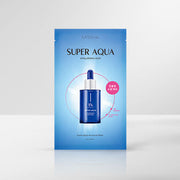 ProtoClinical k-beauty MISSHA Super Aqua Ampoule Mask 28g X 5ea single blue sheet mask pack centered on a light background with pale side bands