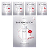 ProtoClinical k-beauty MISSHA Time Revolution The First Essence Mask 30g X 5ea two tall pale gray mask packets side by side on a light background