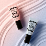 ProtoClinical k-beauty [TOO COOL FOR SCHOOL] Artclass Blanc De Base 30ml (2 Colors) two upright primer packages side by side on a white background with soft pink and blue accents