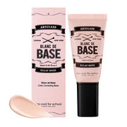 ProtoClinical k-beauty [TOO COOL FOR SCHOOL] Artclass Blanc De Base 30ml (2 Colors) two pale pink upright primer packages side by side on a white background
